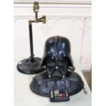 A vintage Darth Vader telephone, together with a painted metal adjustable table lamp (2) Condition