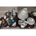 Assorted figures including Lladro and Doulton etc and a six place dinner service Condition Report:No