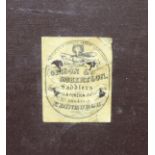 A good quality leather suitcase by Gibson & Robertson Saddlers, Colonial & Foreign Outfitters, 20