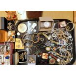 Retro cufflinks, a Parfois watch, vintage diamante and other items  Condition Report:No condition