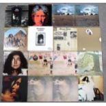 JOHN LENNON YOKO ONO  a collection of John Lennon solo vinyl LP record albums together with various