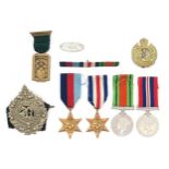 A WW2 medal group of four, comprising War Medal, Defence Medal, 1939-1945 Star and France and