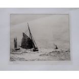 WILLIAM L WYLLIE RA Running home in time, signed, etching, 19 x 24.5cm Condition Report:Available