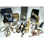 A 'Spezial brand' Masonic watch, a Seiko with a blue dial, Sekonda, Vialli and other items Condition