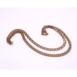 A 9ct double curb chain, length 50cm, weight 12.8gms Condition Report:Available upon request