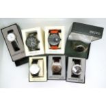 Six Kenneth Cole fashion watches and a Seiko Titanium watch Condition Report:No condition report