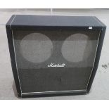 MARSHAL a Marshal "slant" fronted speaker cabinet with two MacKenzie Acoustics Limited 12"
