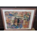 THE BEATLES YELLOW SUBMARINE Anglo Confectionery Ltd "The Beatles' Yellow Submarine" framed