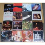 VINYL RECORDS a lot of prog rock, rock vinyl LP and EP records with Led Zeppelin, David Bowie, The