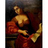 AFTER GIOVANNI FRANCESCO ROMANELLI The Cumean Sybil,oil on canvas, 62 x 49cm Condition Report: