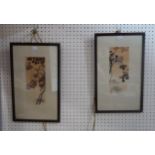 A pair of Chinese watercolours Condition Report:Available upon request