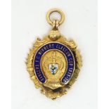 GLASGOW RANGERS F.C. - A 9ct GOLD GLASGOW CUP 1935-36 WINNER'S MEDAL By Vaughton & Sons, Birmingham,
