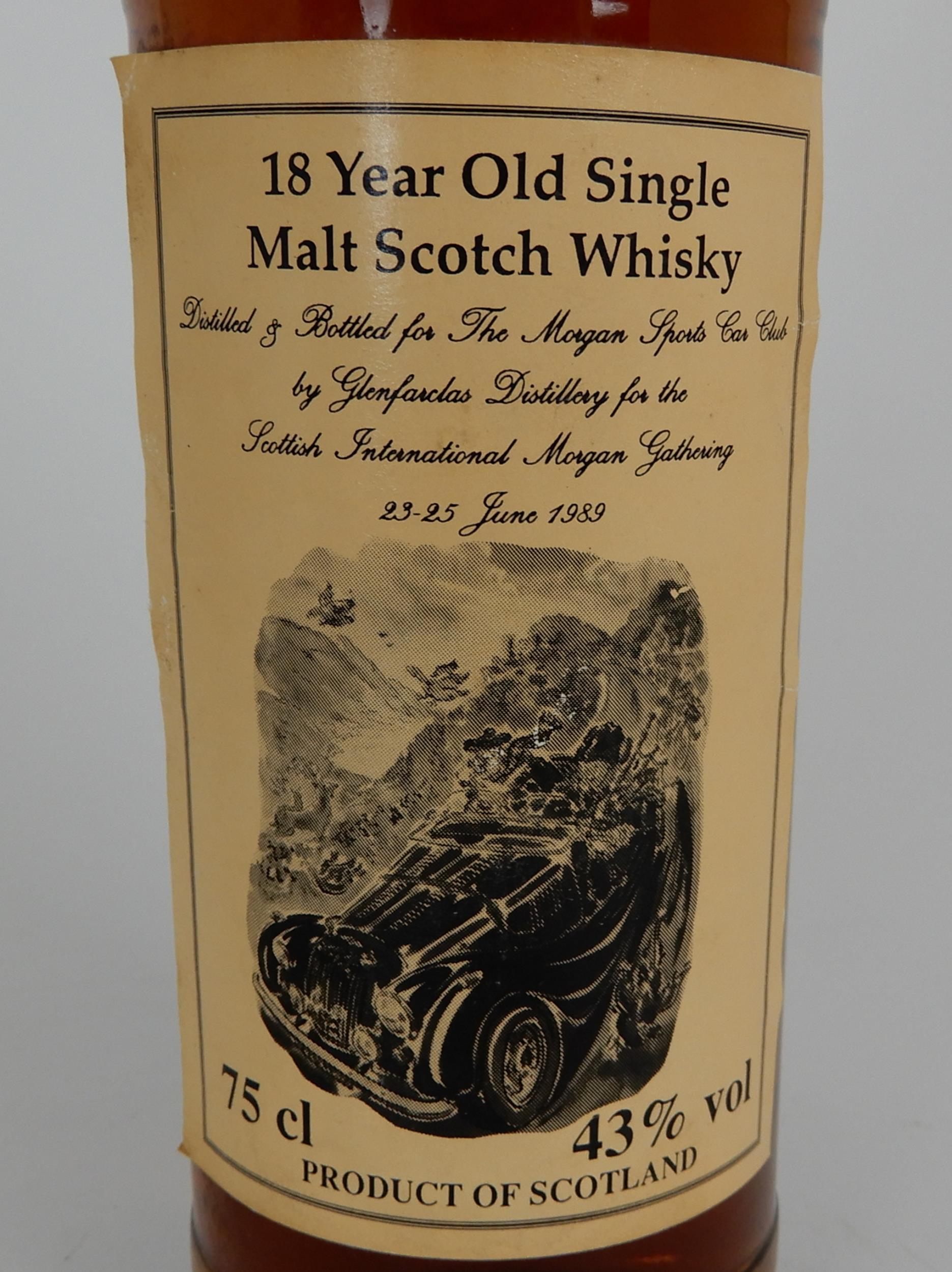 GLENFARCLAS 18 YEAR OLD SINGLE MALT SCOTCH WHISKY  Distilled and bottled for Morgan Sports Car - Image 2 of 3
