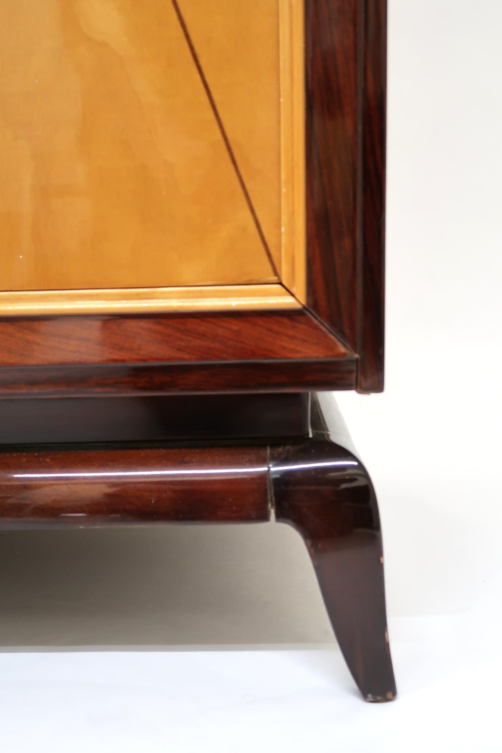AN EARLY-20TH CENTURY FRENCH MAHOGANY AND SYCAMORE ART DECO OFFICE CABINET IN THE MANNER OF JULES - Image 5 of 16