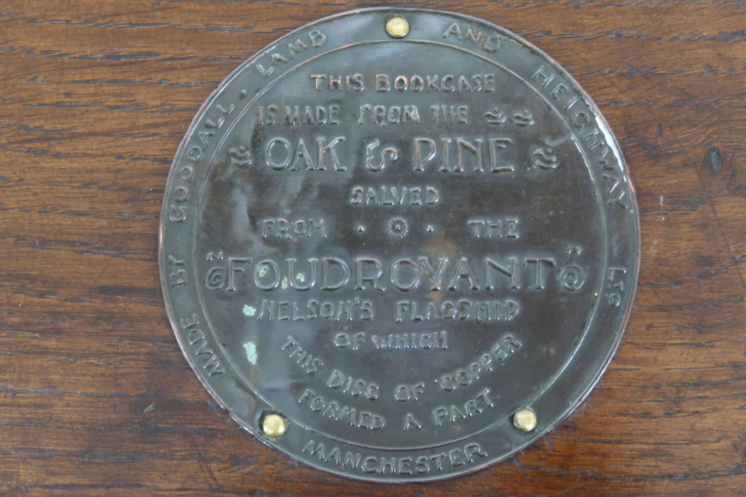 AN EARLY 20TH CENTURY OAK AND PINE GOODALL, LAMB & HEIGHWAY LTD MANCHESTER REVOLVING BOOKCASE - Image 2 of 9