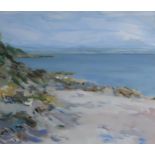 IRENE LESLEY MAIN (SCOTTISH b.1959) KILBRANNAN SOUND Mixed media, signed lower left, dated 1995,