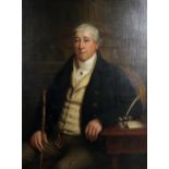 IRISH SCHOOL (19TH CENTURY) A PORTRAIT OF SAMUEL DICKSON MP OF 2 MERRION SQUARE DUBLIN Oil on