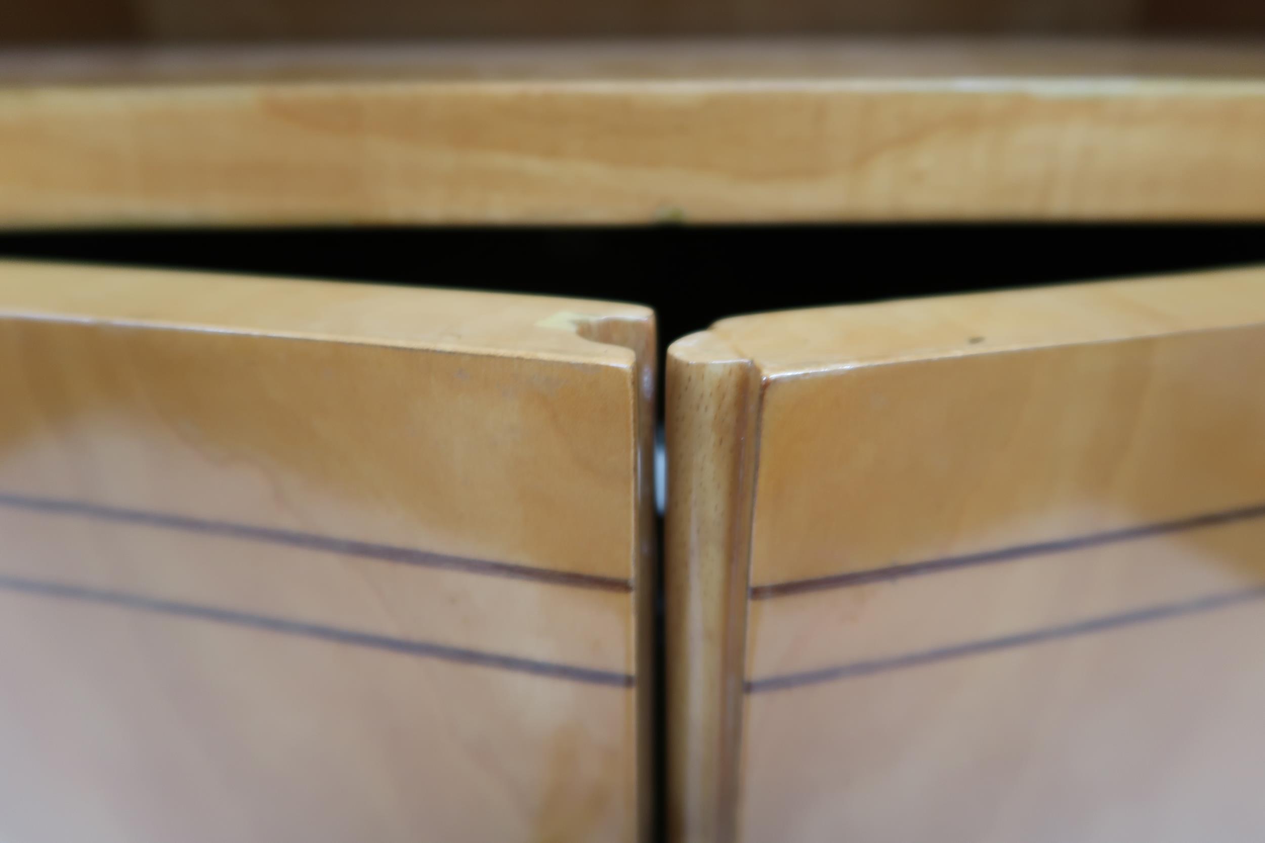 AN EARLY-20TH CENTURY FRENCH MAHOGANY AND SYCAMORE ART DECO OFFICE CABINET IN THE MANNER OF JULES - Image 11 of 16