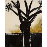 JOSEF HERMAN OBE RA (BRITISH 1911-2000) TREE AT SUNSET Ink, wash and watercolour 25 x 20cm (9.75 x