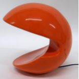 AN EARLY-21ST CENTURY ITALIAN ALVINO BAGNI FOR HABITAT "MISS PAC" GLAZED ORANGE CERAMIC TABLE LAMP