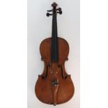 GIOVANNI GAGLIANO (Naples circa 1785-1815) A two piece back violin 35.5cm labelled to the interior