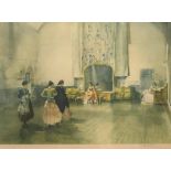 AFTER SIR WILLIAM RUSSELL FLINT (SCOTTISH 1880-1969) THE BALL ROOM Print multiple, signed lower