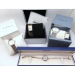 Two Danish design Skagen watches, a further two by DKNY and a fashion watch Condition Report:No