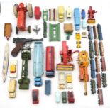 A collection of playworn model vehicles by Dinky (including Supertoys), Matchbox, Corgi and others