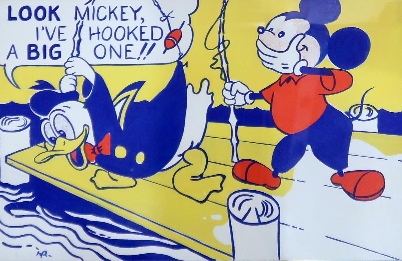 AFTER ROY LICHTENSTEIN (AMERICAN 1923-1997) LOOK MICKEY, 1961 Print multiple, numbered 22/100, 43