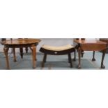 A lot comprising piecrust edged occasional table, another occasional table on ball and claw supports