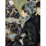 AFTER PIERRE-AUGUSTE RENOIR (1841-1919) At the Teatre, oil on board, 50 x 35cm, together with 2