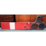 A cast railway signal arm stamped HWD Condition Report:Available upon request