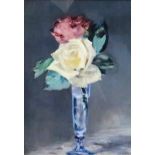 AFTER ÉDOUARD MANET (FRENCH 1832-1883) ROSES IN A CHAMPAGNE GLASS Print multiple, 35 x 26cm Together