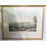 A framed print titled The Town of Stirling, published by Smith & Elder, Fenchurch Street,