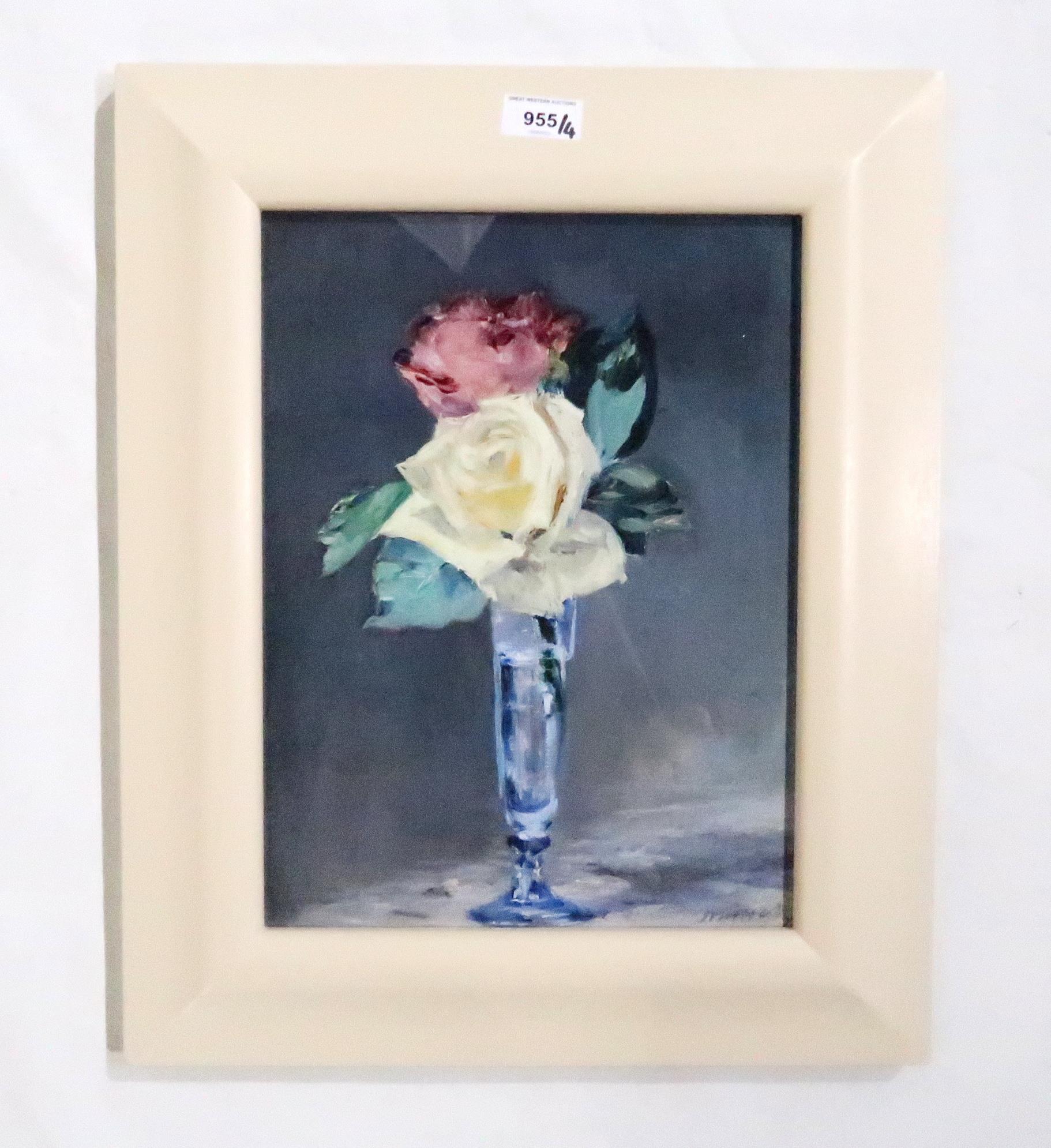 AFTER ÉDOUARD MANET (FRENCH 1832-1883) ROSES IN A CHAMPAGNE GLASS Print multiple, 35 x 26cm Together - Image 2 of 5