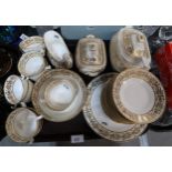 A Victorian gilt decorated tea set Condition Report:No condition report available.