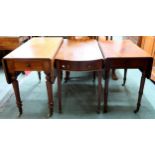 A lot of three assorted 19th century drop side Pembroke tables (3) Condition Report:Available upon