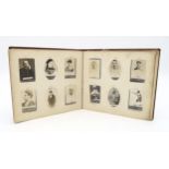 An album of Ogden's photographic cigarette cards, containing approx. 144 portraits of sportsmen,