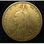 VICTORIA 1891 sovereign coin 7.94 grams Condition Report:Available upon request