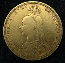 VICTORIA 1891 sovereign coin 7.94 grams Condition Report:Available upon request