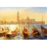 CECIL RICE Morning gondolas, Venice, 24 x 34cm and another (2) Condition Report:Available upon