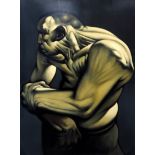 AFTER PETER HOWSON OBE (SCOTTISH b.1958) FIGHTER Print multiple, 100 x 74cm Condition Report: