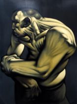 AFTER PETER HOWSON OBE (SCOTTISH b.1958) FIGHTER Print multiple, 100 x 74cm Condition Report: