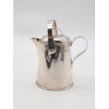 An Edwardian silver lidded milk jug, by Jones & Crompton, Birmingham 1903, 113gms, 10cm with