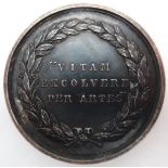 A Victorian Melbourne international Exhibition 1880 presentation medal, sculpted by H. Stokes,