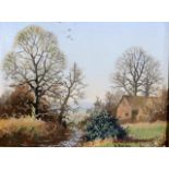 VINCENT SELBY Landscape, signed, oil on board, 14 x 18cm and another (3) Condition Report: