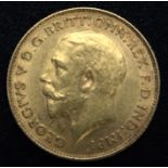 GEORGE V 1912 half sovereign coin 4 grams Condition Report:Available upon request