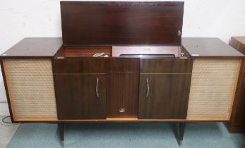 A mid 20th century PYE radiogram with Garrard turntable, 76cm high x 161cm wide x 51cm deep