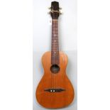 JOSE FERNANDEZ an early 20th century tenor ukulele, 15 fret fingerboard, bearing label to the