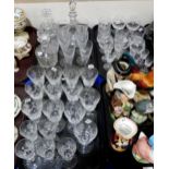 A part suite of Edinburgh crystal drinking glasses and decanters Condition Report:No condition